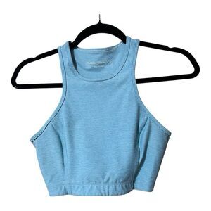 Outdoor Voices Womens Size Small Blue Cropped Workout Tank Top